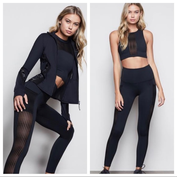 Good American Pants - NEW Good American Ascending Dot Mesh Legging
